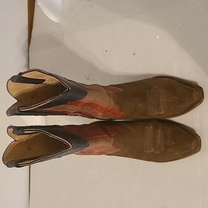 Womens Leather cowboy boots